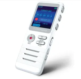 X100 - Digital Voice Recorder - Portable Voice Activated Recording Device, Double-HD Microphone, Noise Reduction, Mini Tape Dictaphone, 700 Hours Records of Meetings, School, Doctors, Lecture