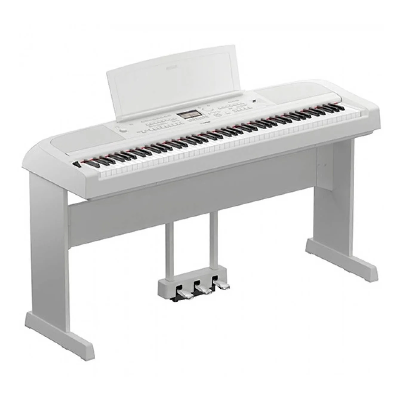 Yamaha Dgx 670 Portable Grand White With Stand & Pedals