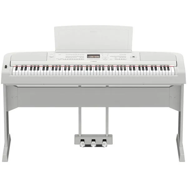 Yamaha Dgx 670 Portable Grand White With Stand & Pedals