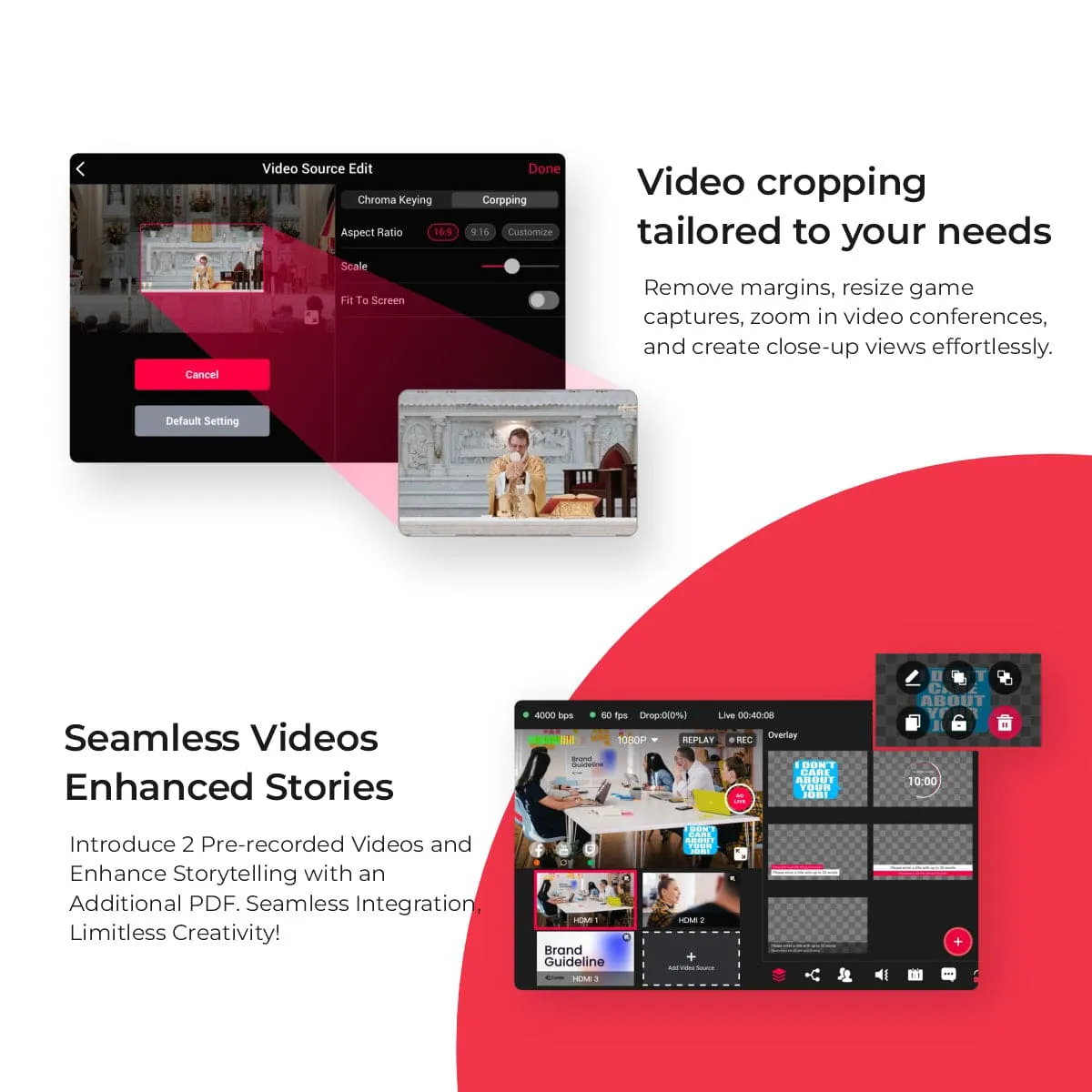 YOLOLIV YoloBox Pro, All-in-one Portable Multi-Cam Live Streaming Studio Encoder Recorder Switcher