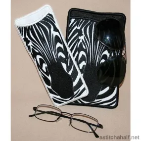 Zebra Eyeglass Cases