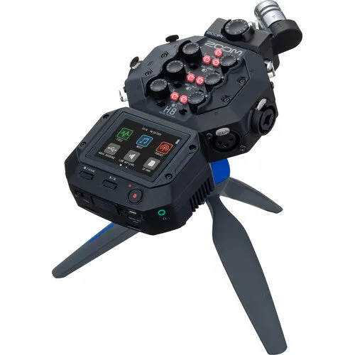 Zoom H8 12-Track Portable Recorder, Stereo Microphones, 6 Inputs, Touchscreen Interface, USB Audio Interface, Battery Powered, for Stereo/Multitrack Audio for Video, Podcasting, and Music